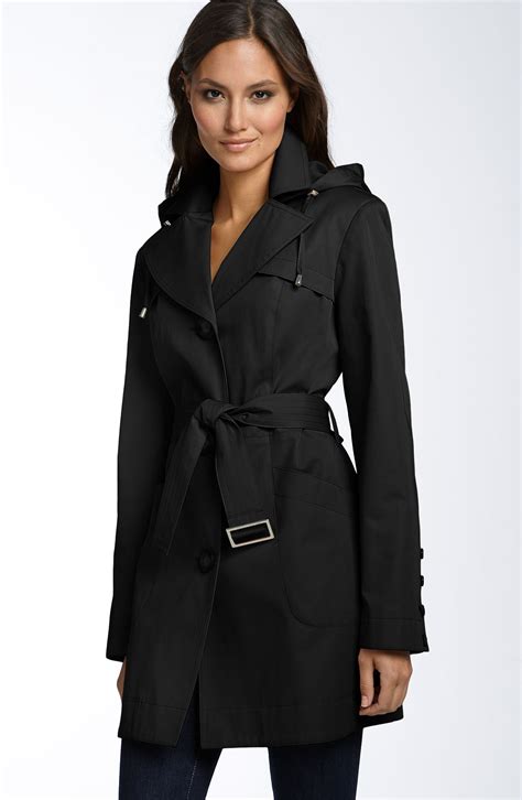 michael kors trench coat in nordstrom|Michael Kors belted raincoat.